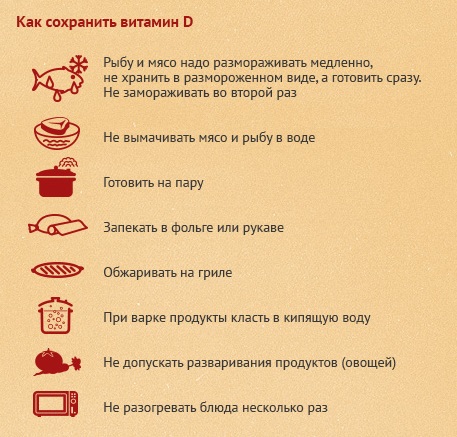 Как сохранить витамин D